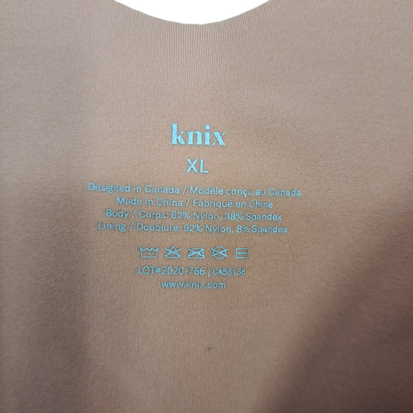 Knix Luxe Lift Evolution Tank Top V Neck Wireless Peach Beige Women's Size XL - Picture 3 of 3